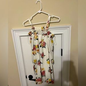Lily Star strapless/strapped short floral dress